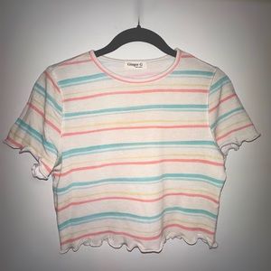 Stripped crop top